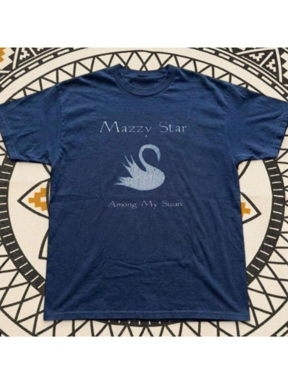 Mazzy Star band navy Cotton T-shirt
